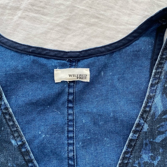 Ariztia Wilfred Free denim cropped tank - Picture 3 of 5